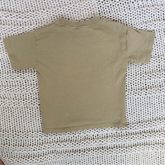 Zara Toddler Neutral Tan Pocket T-Shirt 18-24 Months - Picture 3 of 4